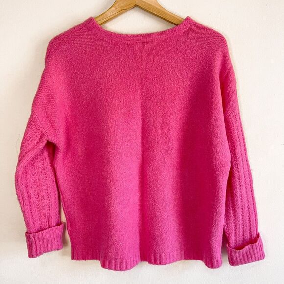 Gap Barbie Pink Crewneck Sweater Size LP - Picture 5 of 7